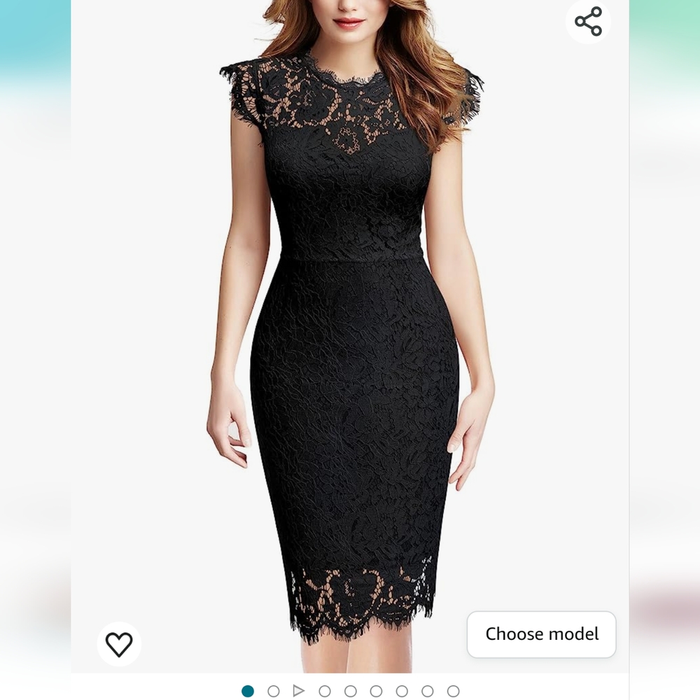 BLACK lace dress